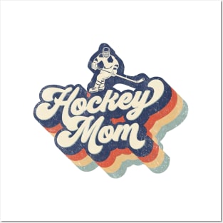 Retro Hockey Mom Mother's Day Posters and Art